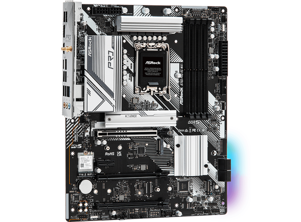 ASRock B760 PRO RS WIFI 6E (DDR5) ATX, LGA 1700, 4xDDR5, PCIe 5.0, 3x M.2