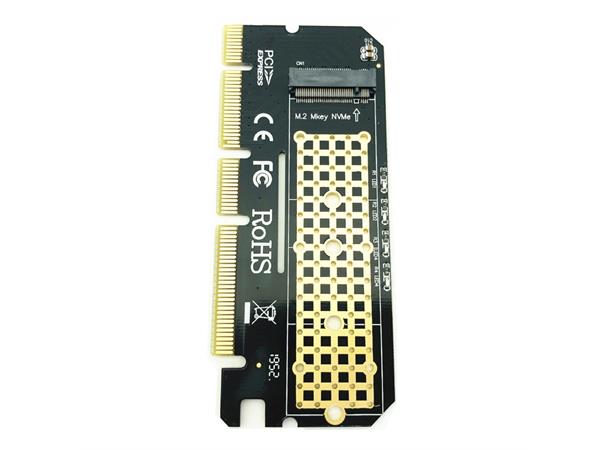 M.2 NVMe SSD PCI-e adapter M-key M.2 NVMe, Win/Linux/iOS