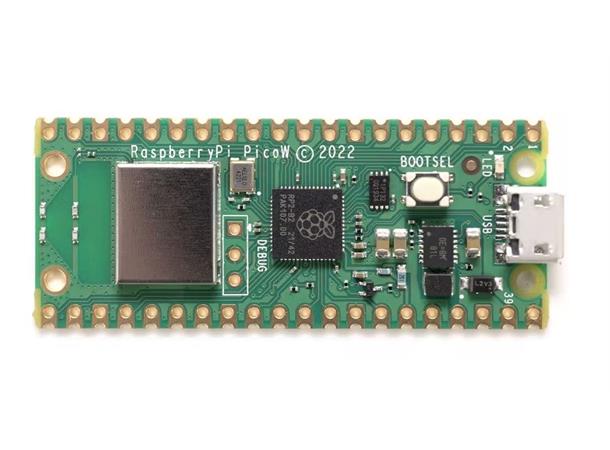 Raspberry Pi Pico W mikrokontroller bygd rundt RP2040