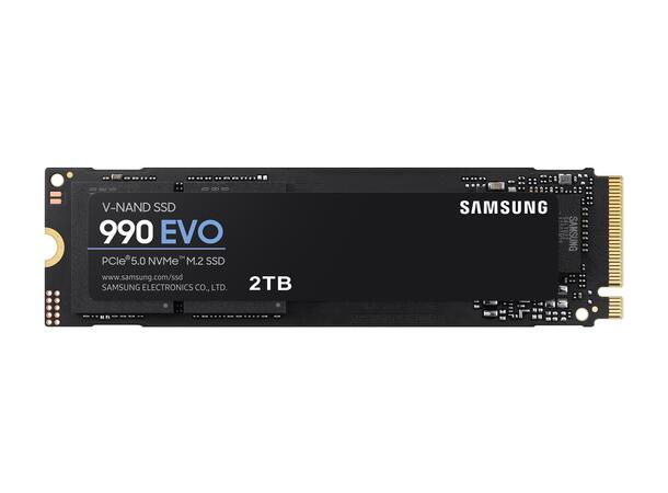 Samsung 990 EVO SSD 2TB (single sided) PCIe 4.0x4/5.0x2 NVMe M.2, 5000/4200MB/s