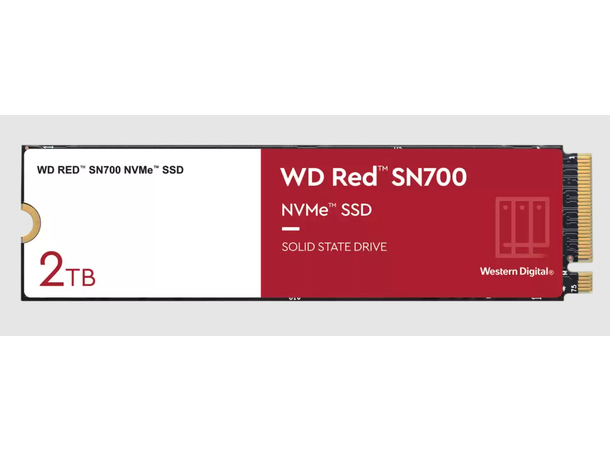 WD Red SN700 2TB M.2 NVMe SSD for NAS 2TB M.2 2280 PCIe Gen3 8Gb/s for NAS
