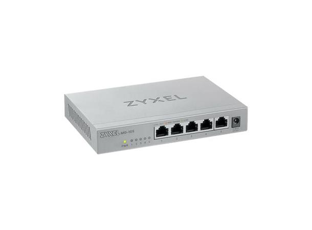 Zyxel switch MG-105 5-Port Desktop 2,5G MultiGig unmanaged