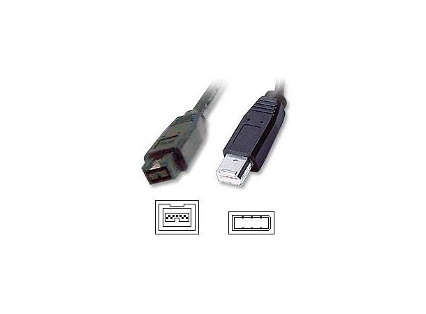 FireWire kabel IEEE1394a&b 9-6 pin 1,8m 1,8m, 400 Mb/s
