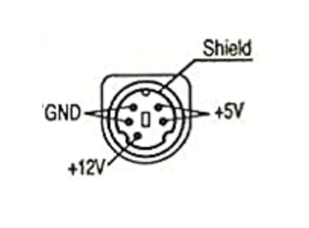 APD Powersupply 5-pin mini-DIN 5V & 12V - 1,5A