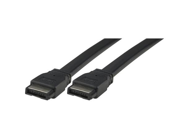 SATA kabel, skjermet, 10 cm 0,1m, 3 Gb/s