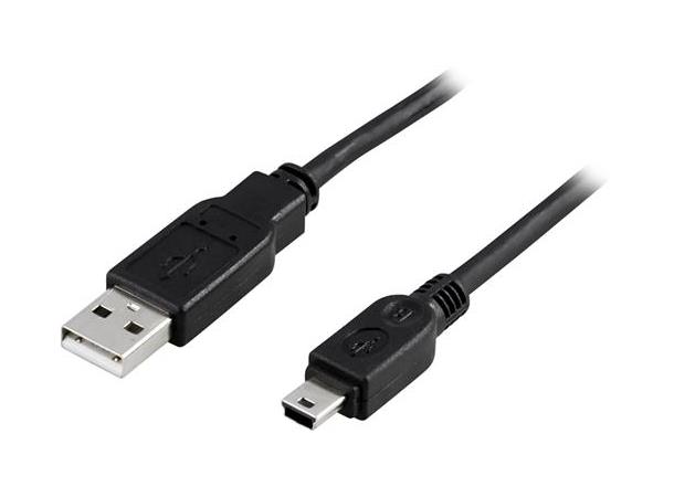USB 2.0 kabel A - mini-B M/M 3m 3m, USB til Mini USB