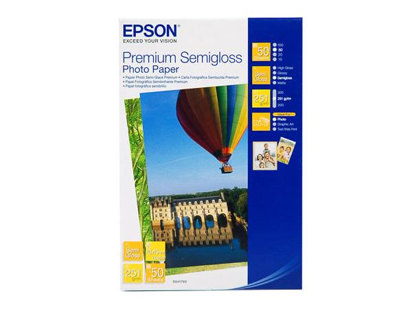 Epson Premium semi-gloss photo papir S041765, 10x15cm, 50stk