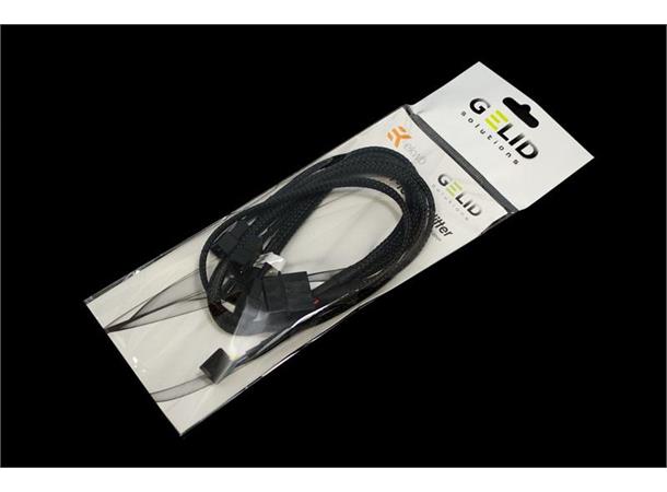 EK-Cable Splitter 4-Fan PWM Extended 4x4pin 400mm,1x4pin 600mm,1x4molex 300mm