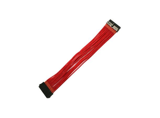 Forlenger ATX 24pins (PSU) Rød, 30cm, individuell sleeving