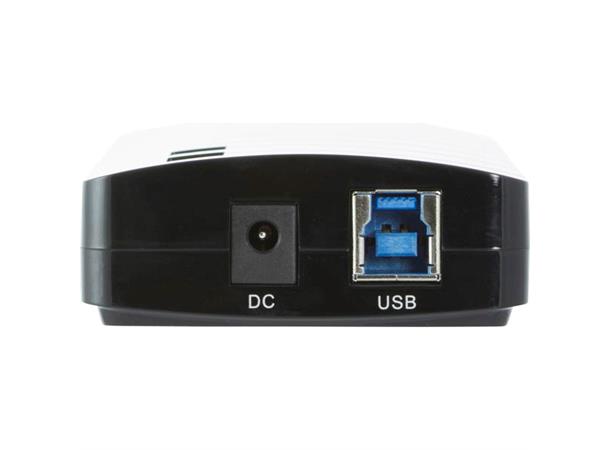 USB 3.0 HUB 7 port ink. power forgrener til 7xType A, svart