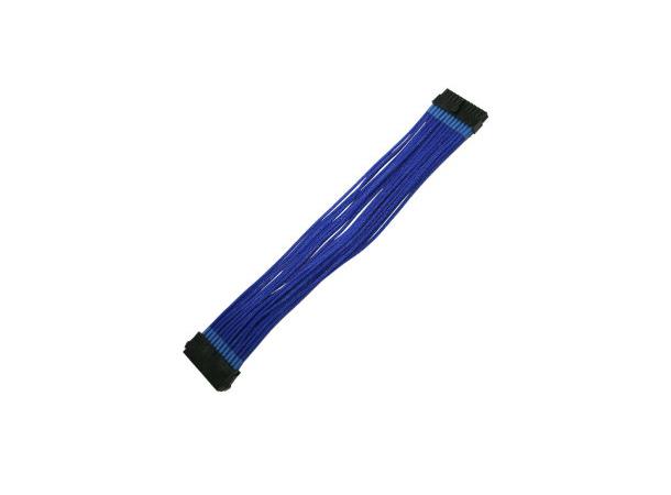 Forlenger ATX 24pins (PSU) Blå, 30cm, indivuell sleeving