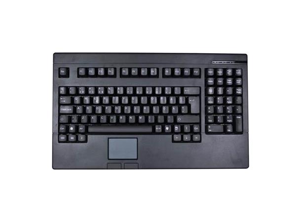 Deltaco tastatur, m/ numpad & touchpad Svart, USB, Nordic layout, midsize