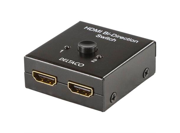 2 til 1 Bi-directional HDMI switch/split HDMI 1.4 Trenger ikke ekstern strømkilde
