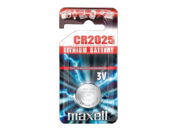 Maxell 3V Litium-batteri CR 2025 170 mAh