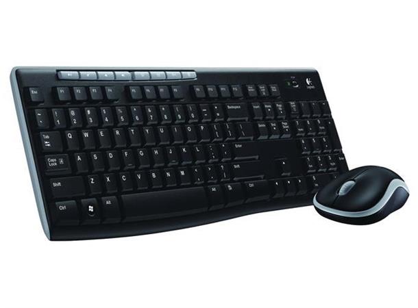 Logitech Wireless Desktop MK270 Tastatur- og mussett