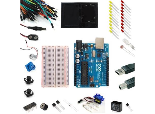 The Arduino Starter Kit with UNO board - includes instruction for 15 projects