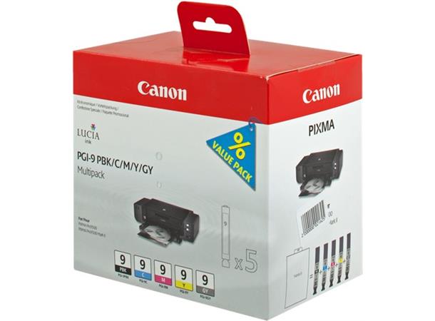 Canon Blekk PGI-9 Multi Pack MBK/PC/PM/R/G