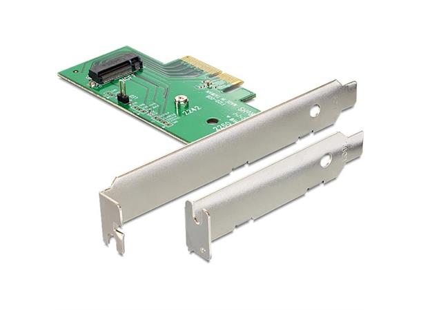 DeLOCK kontroller 1xM.2(NGFF) NVMe PCI-Express 3.0 x4, (inkl lavprofil)
